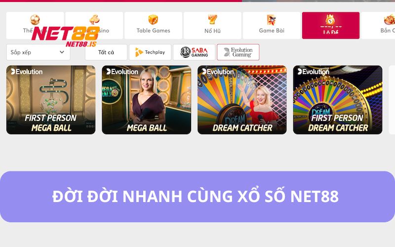 Xổ số Net88 siêu hấp dẫn