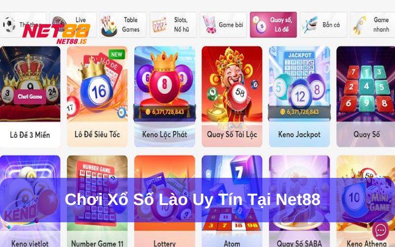 Chơi xổ số Lào thuận tiện, minh bạch tại nhà cái Net88